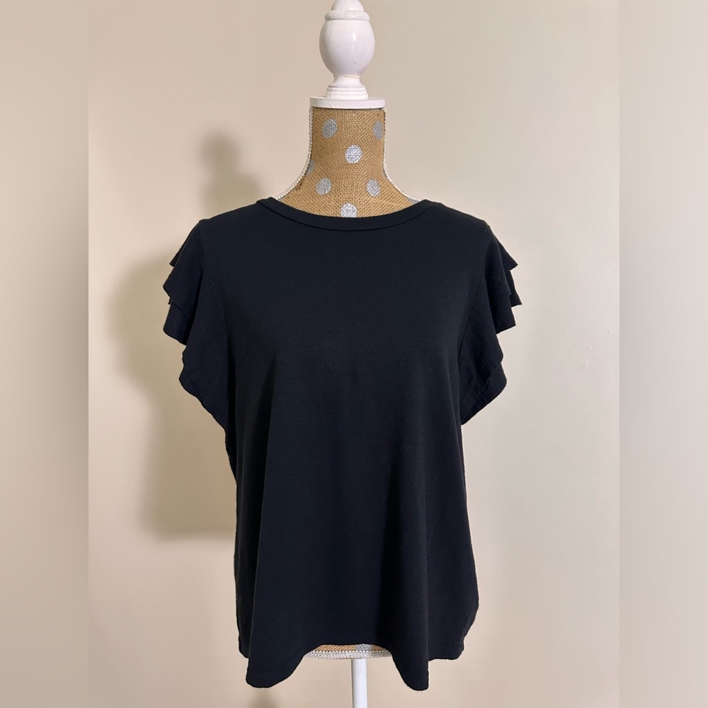 Gap Short Sleeve Ruffle Top